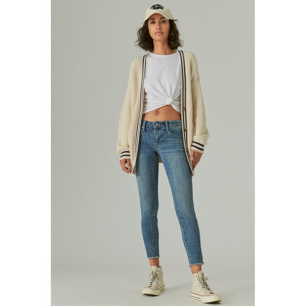 Lucky Brand Womens Size 6 Ankle Medium Wash‎ Low Rise Lolita Skinny Jeans New